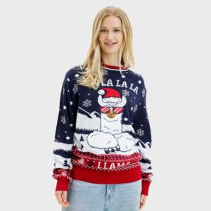 Årets jultröja 2025: Fa La La La Llama Sweater - Dam
