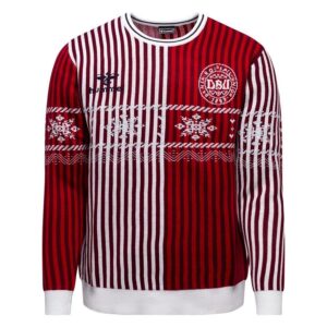 Danmark Jultröja - Röd/Vit Barn - Hummel, storlek 164 cm