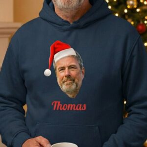 Hoodie med Egen Text - Julmotiv