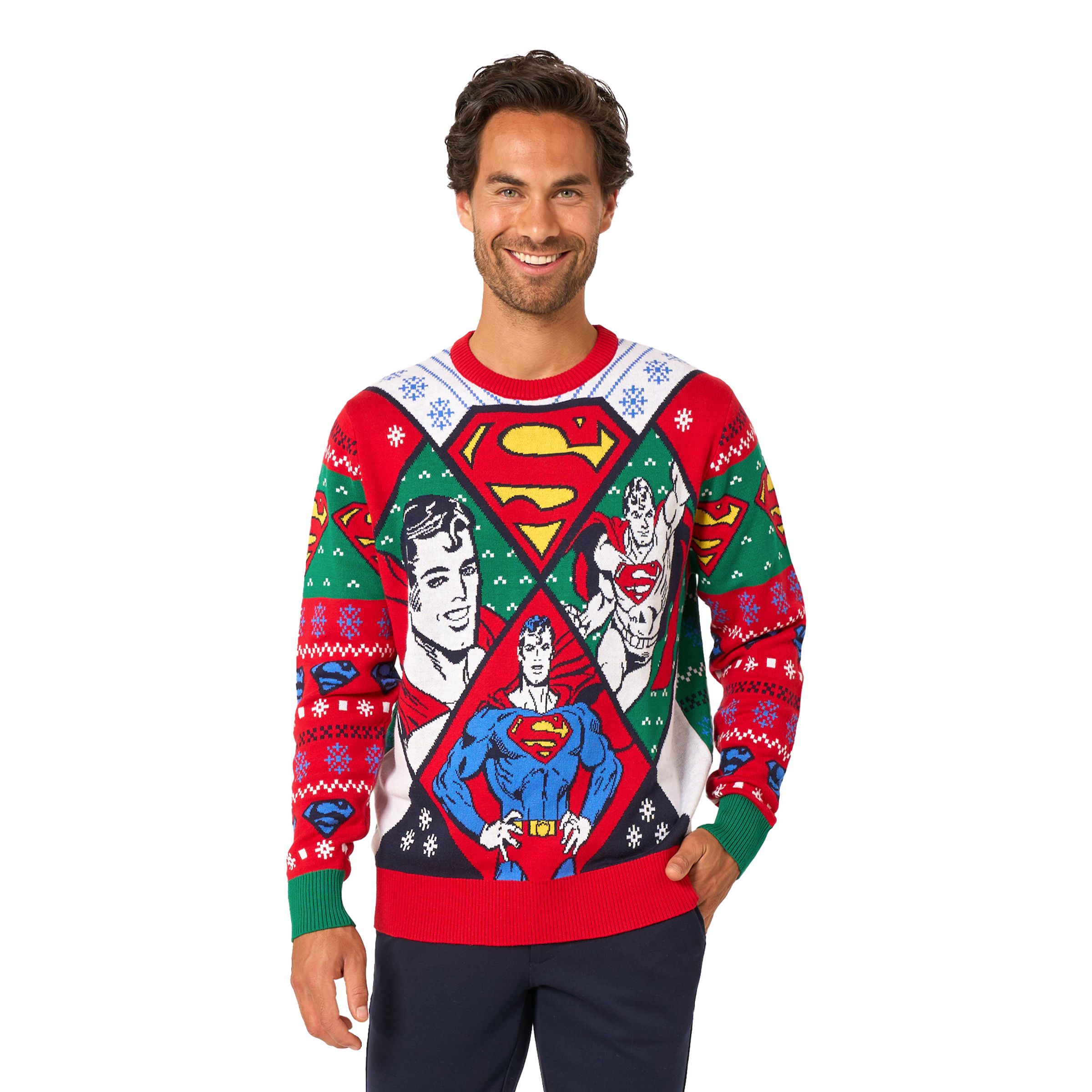 OppoSuits Superman Jultröja - XX-Large